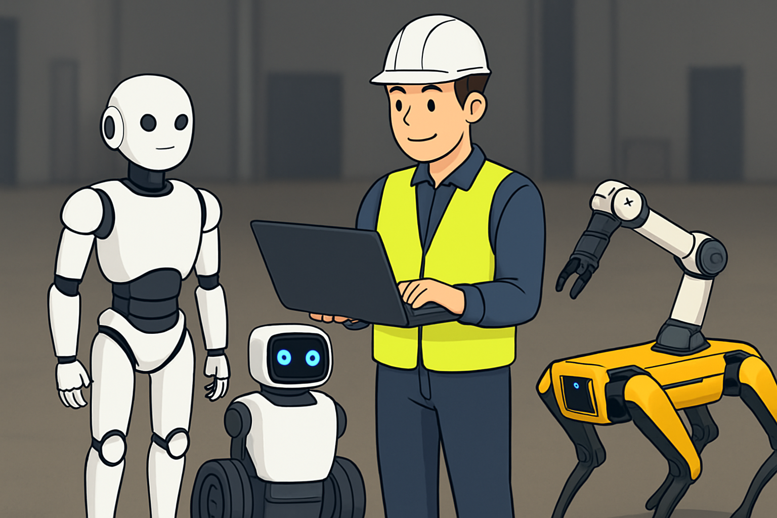 Human Multi-Robot System